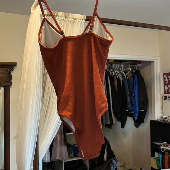 Rust colored one piece swim suit - Picture 2 of 3